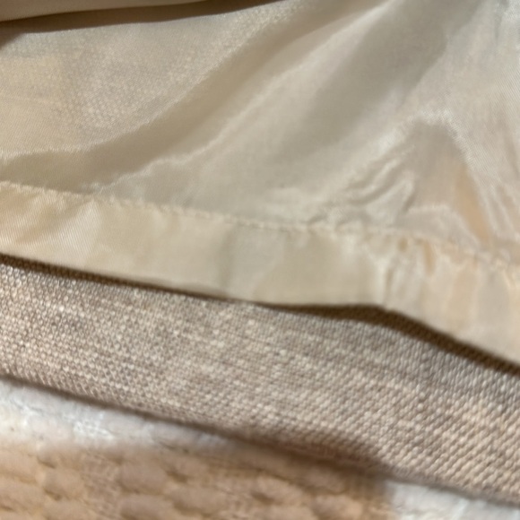 Talbots Petite Oatmeal Colored Linen Skirt Size 8P- will fit Size 6P - Picture 6 of 8